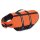 Eine orange Rettungsweste / Schwimmweste für Hunde