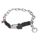 Ein Kettenhalsband aus Edelstahl mit Schnellverschluss