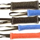 Bringsel / Beißwürste aus Nylcott in rot, blau und schwarz in verschiedenen Größen und Ausführungen