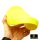 Eine Hand, die eine gelbe Hundefrisbee Easy Glider aus DURA FOAM biegt