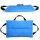 Zwei flache Vorauskissen aus Nylcott in blau mit Gurtgriffen und Konterschlaufe