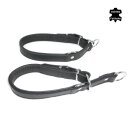 Halsband "GUARDIAN", mit Zugstop / 12 mm / 30er schwarz, verchromt